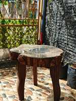 Mesa de comedor plegable tradicional de madera maciza superventas, muebles de comedor para el hogar, dormitorio, baño, taller de Indonesia