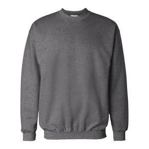 OEM Pull 100% coton imprimé sur mesure Pull unisexe vierge Sweat-shirt à col rond uni en molleton épais pour hommes - Product Image 4