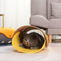 Tunnels doux confortables multi-trous de haute qualité bricolage Cages en feutre maisons de nid de lit simples pour la décoration intérieure