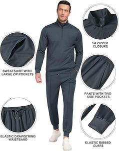 Ensemble de survêtement d'entraînement de football et de basketball pour hommes, vente en gros, imprimé, veste de football d'hiver, ensemble de survêtement respirant en polaire, survêtement d'échauffement - Product Image 2