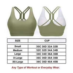 New Style Nylon Spandex <b>Running</b> Training Fitness Workout Bra For Ladies Exercise Sports Bra - Product Image 6