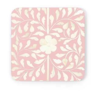 Posavasos de resina con diseño de Chevron hechos a mano indios para oficina, posavasos con incrustaciones de hueso simples para el hogar, posavasos para Hotel - Product Image 5