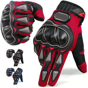 Femmes noir/blanc plein doigt en cuir 2025 nouveau Logo personnalisé en cuir moto sport moto course moto gants - Product Image 2