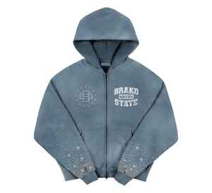 Chándal con capucha de efecto lavado | Conjunto de 2 piezas de ropa deportiva para Hombre | Chándal de moda urbana de proveedor al por mayor - Product Image 1