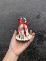 Ornement en rotin naturel Décorations de Noël Arbre en rotin Cadeaux Jouet Bébé Enfants Cadeau Panier Rotin Étoiles Arbre Décor Suspendu