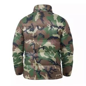 Manteaux matelassés personnalisés pour hommes Veste matelassée à bulles camouflée pour l'extérieur Vestes d'hiver chaudes pour hommes Vestes pour hommes - Product Image 2