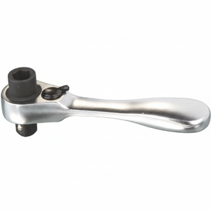 Stubby <b>Ratchet</b> Handle Double Head DIY OEM/ODM with Curved Handle 72T X 90mmL Industrial Grade Made in Taiwan - Product Image 2