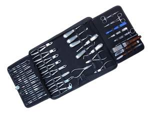 Instruments de chirurgie orthodontique par extraction dentaire orale Ensemble de 47 pièces Pince d'extraction pour ascenseurs Pince Sonde Miroir CE ISO - Product Image 2