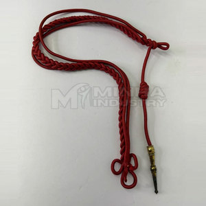 Vente en gros cordons d'épaule cordons d'épaule rouges et accessoires d'uniforme cordon d'épaule Aiguillette avec Service OEM - Product Image 2