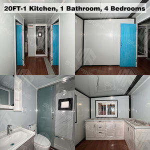 Maison Modulaire Complète Tropicale Résistante aux Intempéries 20 pieds Ventilée Extensible Préfabriquée pour le Site <span class=keywords><strong>de</strong></span> l'Île <span class=keywords><strong>de</strong></span> la Réunion - Product Image 2