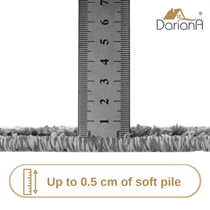 Ensemble de tapis de bain en chenille grise, 2 pièces, rectangulaires, antidérapants, style moderne, épais, à poils longs, lavables en machine, pour usage domestique - Product Image 5