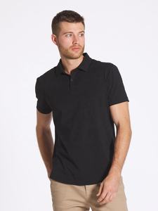 Vente en gros de tissus anti-boulochage personnalisés pour hommes Polo Tissu écologique en toile à motif solide et respirant à séchage rapide Offre Spéciale - Product Image 4