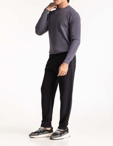 เสื้อสเวตเชิ้ตโอเวอร์ไซส์สไตล์สตรีทแวร์สำหรับผู้ชายและผู้หญิง ผ้าทอพิมพ์ลาย ดีไซน์ลำลองใส่ได้ทุกวัน - Product Image 3