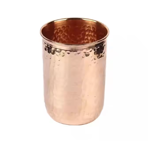 แก้วสำหรับดื่มน้ำแก้วทองแดงสำหรับโรงแรมแก้วโลหะโฉมใหม่สำหรับดื่มทองแดงด้วยงานฝีมือรูปพระจันทร์เสี้ยว - Product Image 2