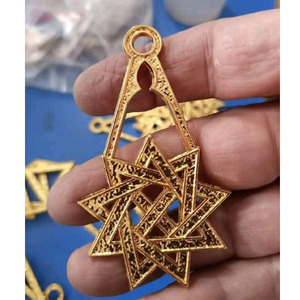 Maçonnique Regalia - Rose Croix 30e degré collier de bijoux de haute qualité avec bijou gratuit 3 couleurs ensembles bleu rouge violet avec des bijoux - Product Image 4