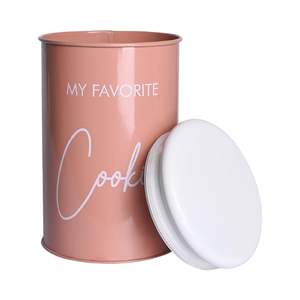 metal canister with lid Tea coffee sugar <b>container</b> Airtight <b>kitchen</b> canister Steel <b>storage</b> jar for <b>kitchen</b> - Product Image 3