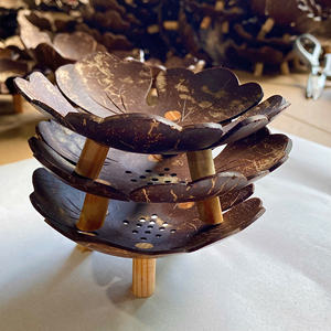 Eco2go Vietnam's Eco-Friendly and Biodegradable Coconut Shell Soap Dish Holder for Bathroom Use Travel-Friendly Option - Product Image 4