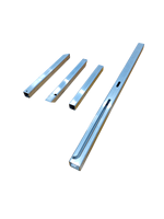 Tubos Cuadrados Huecos de Acero Inoxidable Personalizados con CNC y para Mecanizado de Orificios para Aplicaciones de Montaje y Refuerzo