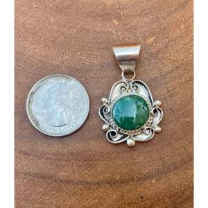 Pendentif Reda Galvan Broken Arrow en Variscite, serti en argent sterling - Product Image 3