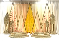Urli en fibre traditionnel pour la cérémonie Haldi, élégant, vintage, personnalisable, pour la mariée et le marié, avec tabouret, prix bas, pour événement de mariage