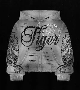 เสื้อฮู้ดผ้าฟลีซโอเวอร์ไซส์สำหรับผู้ชายมีฮู้ดข้างในหนังนิ่มสังเคราะห์พิมพ์โลโก้ได้ตามต้องการ - Product Image 2