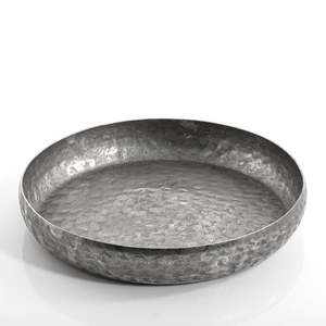 ชามโลหะสีเงินทรงกลมสำหรับจัดแสดงของขวัญและของตกแต่งบ้านชามโลหะสำหรับเทียนผลไม้และของประดับตกแต่งบ้านชามโลหะ - Product Image 2