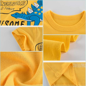 Enfant en bas âge garçon tricoté coton t-shirt personnalisé Applique Boutique vêtements été enfants garçon vêtements chemises fabriquées au Bangladesh - Product Image 5