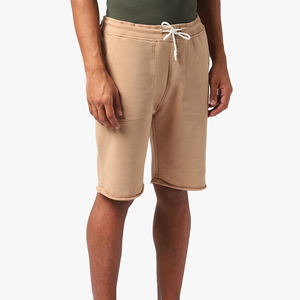 Pantalones cortos cómodos para hombre, cintura elástica, bolsillo, venta al por mayor, pantalones cortos informales de algodón estampados, logotipo personalizado, entrenamiento atlético, gimnasio - Product Image 1