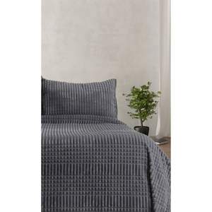 Cubrecama Modern Line de Tamaño Individual, Peso Personalizado, Color Gris Oscuro con Patrones Bordados Lisos para Uso Doméstico, Disponible en Tamaño Twin - Product Image 2