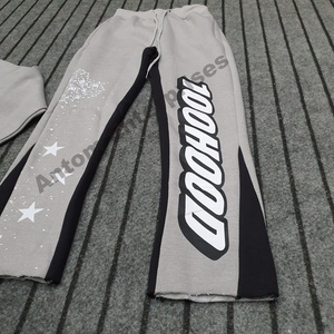 Conjunto Deportivo de Invierno con Tu Propio Logotipo, Sudadera con Capucha y Cremallera Completa de Felpa Técnica de Algodón, Pantalones Deportivos de Dos Piezas para Hombre - Product Image 2