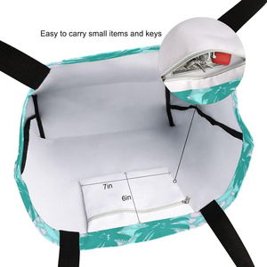 Offre Spéciale écologique grande capacité réutilisable toile coton sac long manche Shopping sac fourre-tout avec Logo personnalisé - Product Image 3