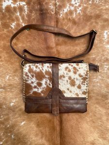 Factory Wholesale 2024 New Hair on Cowhide Leather Crossbody Flap Bag for Women Western Genuine Leather Top Quality Luxury <b>Purse</b> - Product Image 4
