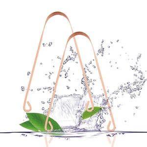 Nettoyant langue en cuivre de haute qualité ensemble cadeau de soins de santé bucco-dentaire du fournisseur indien produit de qualité d'exportation - Product Image 1