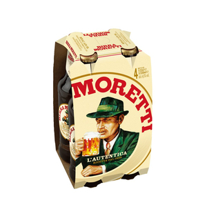 Birra Moretti Premium Lager Directo de Fábrica, 24 Botellas de 330ml de Heineken UK, Elaborada con Agua, Cebada y Maíz - Product Image 1