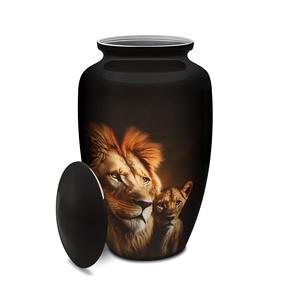 Fabricant d'urnes de crémation en métal faites à la main de conception antique pour des cendres humaines - Product Image 2