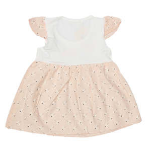Vestido para Bebé Recién Nacido Chase Value - 100% Algodón Color Durazno 0-3 Meses - Product Image 3