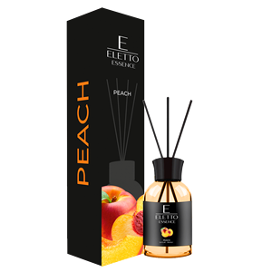 ขวดกระจายกลิ่นกกสำหรับบ้าน & สำนักงานและโรงแรมพร้อมกลิ่นพีช100มล./3.38ออนซ์ | ชุดเครื่องกระจายน้ำมันหอมระเหยพร้อมแท่ง - Product Image 1