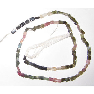 Cuentas Cuadradas de Jaspe Imperial, Labradorita, Turquesa y Ópalo en Verde, Rojo, Amarillo, Transparente y Blanco para la Fabricación de Joyas - Product Image 1