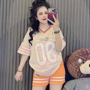 Sport tri coton ensemble femmes 2 pièces ensemble vêtements usine décontracté lavable personnalisé emballage Vietnam fabricant élastique - Product Image 4