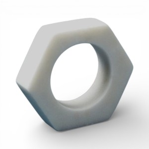 Anneau de serviette en marbre de forme hexagonale avec des bords propres pour une décoration de salle à manger moderne et minimaliste Unique - Product Image 1