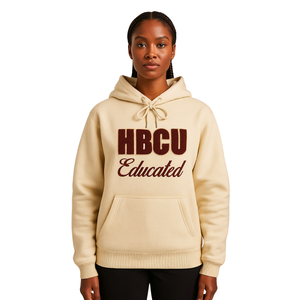 Sudadera con Capucha Neutral de HBCU con Bordado Chenille, Diseño de Hermandad Griega Delta Divine Nine, Moda Universitaria - Product Image 3