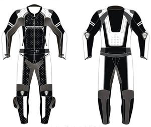 Combinaison de course en cuir respirante personnalisée pour moto, coupe-vent et imperméable, vêtement de course automobile imprimé, de premier ordre - Product Image 4