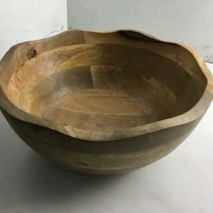 ชามเสิร์ฟไม้กระถินเทศลายเคลือบหรูหราทันสมัย เป็นมิตรกับสิ่งแวดล้อม ทนทาน ทำด้วยมือ เหมาะสำหรับงานเลี้ยง ใช้สำหรับใส่ซุป อาหาร  Z F CRAFT IMPEX - Product Image 1