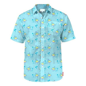 เสื้อฮาวายชายหาดลำลองของผู้ชายสำหรับฤดูร้อนผ้ากำมะหยี่ระบายอากาศได้ดีและมีสไตล์เพื่อความสบายสูงสุด - Product Image 1