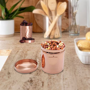 100% pur petit pot en cuivre avec couvercle parfait pour la cuisine ou l'utilisation ayurvédique idéal pour les épices et les herbes utiliser Original Indian Factory - Product Image 3