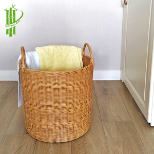 ตะกร้าหวายทรงกลมพับได้สำหรับใส่เสื้อผ้าสกปรกตะกร้าซักผ้าดีไซน์ใหม่ - Product Image 5