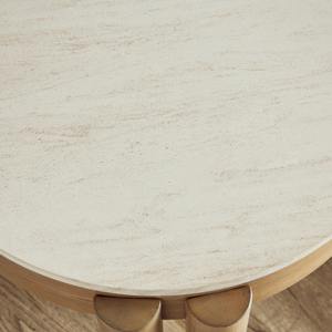 Conception incurvée élégante de Tableau de tambour en métal avec l'idéal durable lisse de meubles de finition argentée pour la table d'appoint ou l'affichage de Table basse - Product Image 6