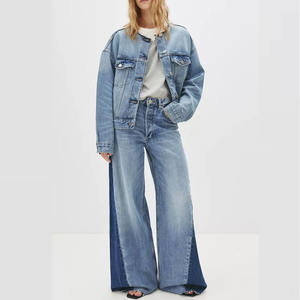 High Quality Women Tracksuits Custom Logo Womens <b>Denim</b> Tracksuit For Ladies / Cheap Rate Women New Design <b>Denim</b> Tracksuit 2026 - Product Image 1