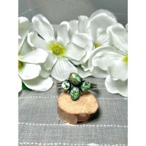 Bobby Johnson Sonoran Gold Turquoise & Sterling <b>Silver</b> <b>Cuff</b> <b>Bracelet</b> Fashionable Accessory - Product Image 1
