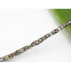 Collar de Diamantes de Alta Calidad con Cuentas en Forma de Diamante de Champán, Cuentas Facetadas en Forma de Cubo, Regalo de Navidad, Elegante Collar de Diamantes - Product Image 3